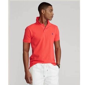 Ralph Lauren Men's Coral/Salmon Polo Shirt